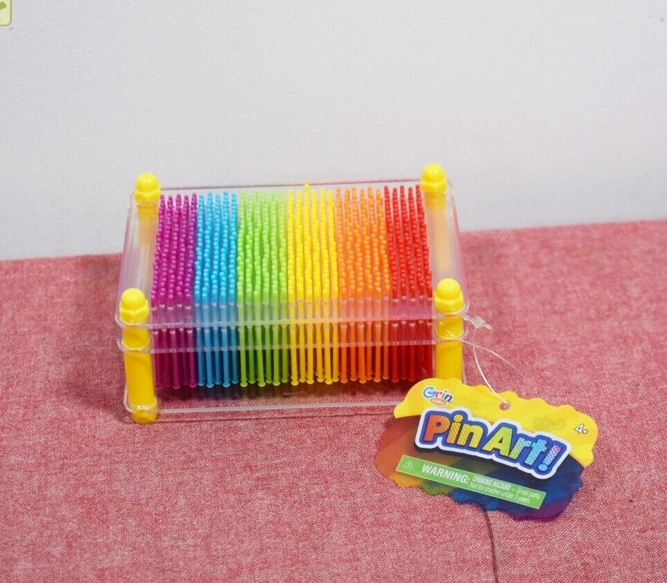 Grin Studios Clear Frame Rainbow Pin Art - Bellso